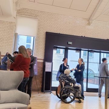 Attendees are networking 