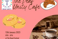 The Deaf Unity cafe post